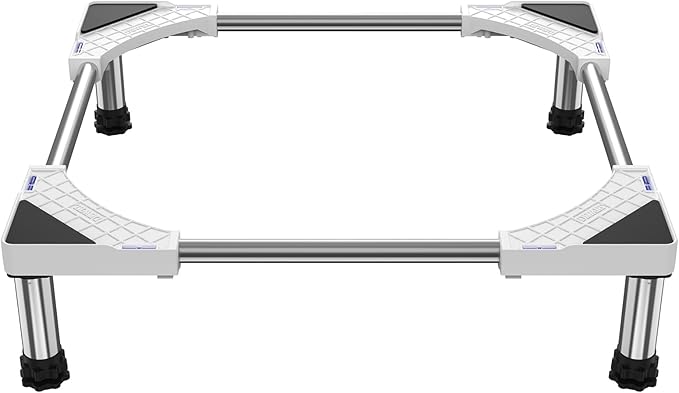 DEWEL Adjustable Mini Fridge & Washer Stand, 7"-8.2"/7"-8.6"Height, 770LB/1100LB Capacity