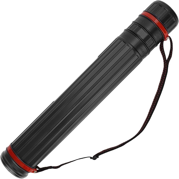 DEWEL Telescoping Document Poster Tube Waterproof with Strap