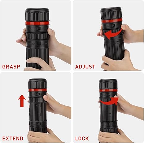 DEWEL Telescoping Document Poster Tube Waterproof with Strap