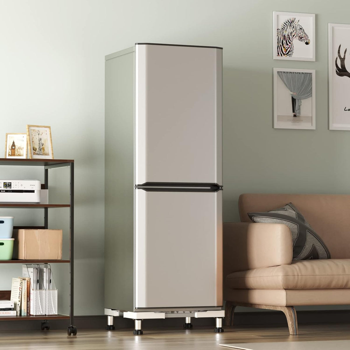 DEWEL Adjustable Mini Fridge & Washer Base Stand, 770LB Capacity