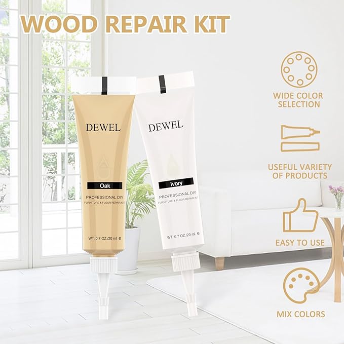 DEWEL Wood Repair Kit – Floor & Furniture Touch Up Set