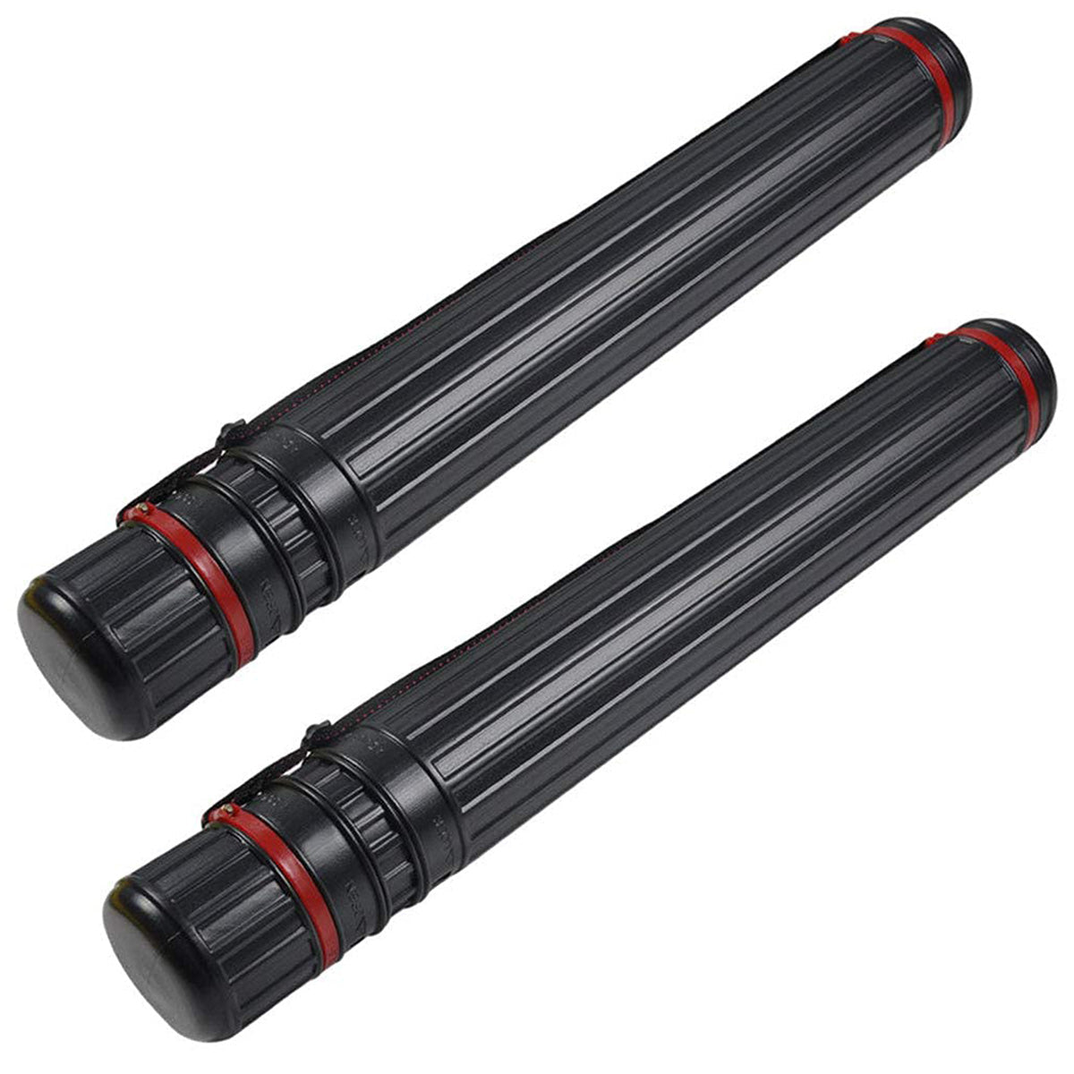 DEWEL Telescoping Art Tube 25-40 Inch Waterproof Poster Storage Case with Strap（1pcs）