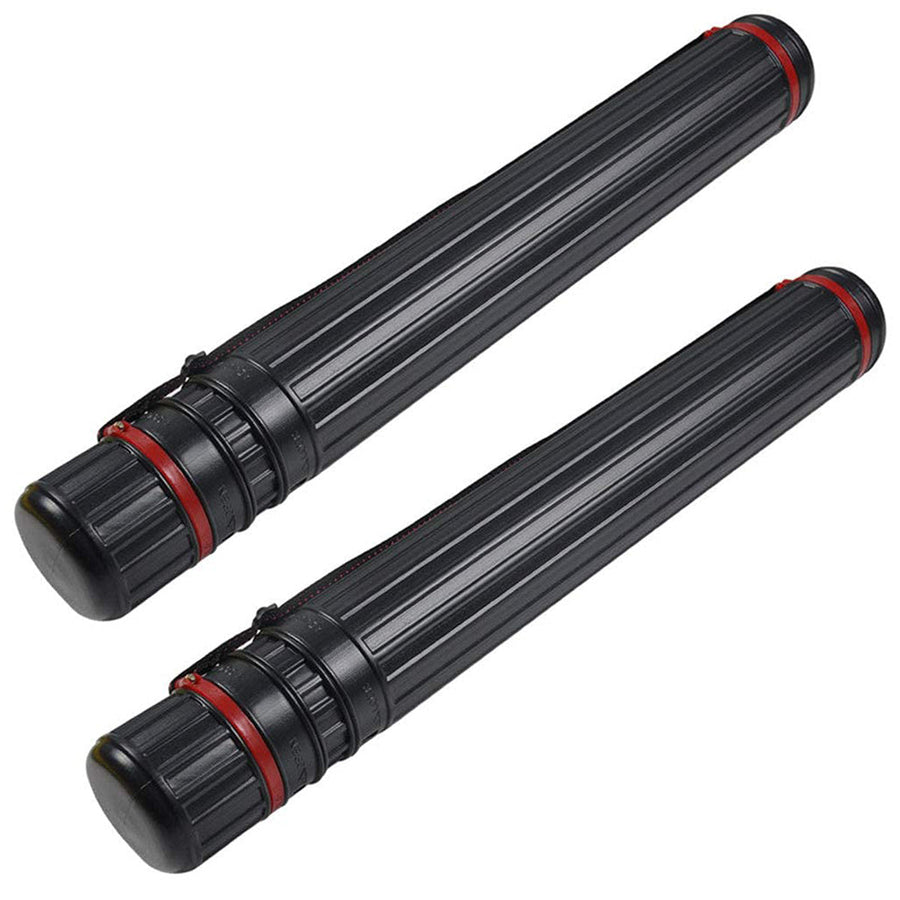 DEWEL Telescoping Art Tube 25-40 Inch Waterproof Poster Storage Case with Strap（1pcs）