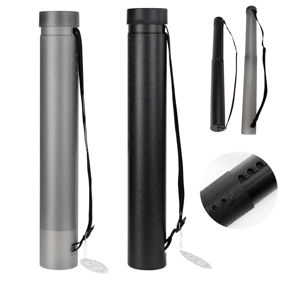 DEWEL 2 Pack Telescoping Poster Tubes Waterproof Document Storage Cases with Strap